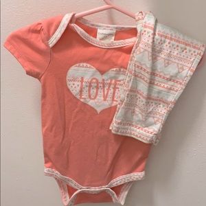 Cutie Pie onesie with pant outfit.